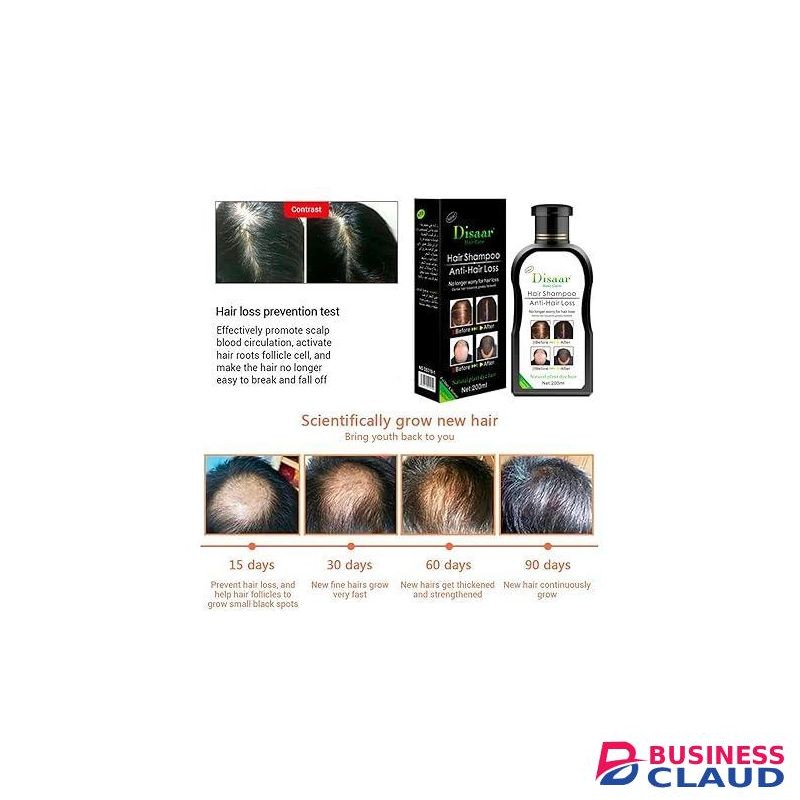 Disaar BEAUTY Anti-hair Loss Shampoo Growth Serum Hair Loss Regrowth Repair Clean Scalp Regeneration Plant Dye Herbal Treatment 200ml