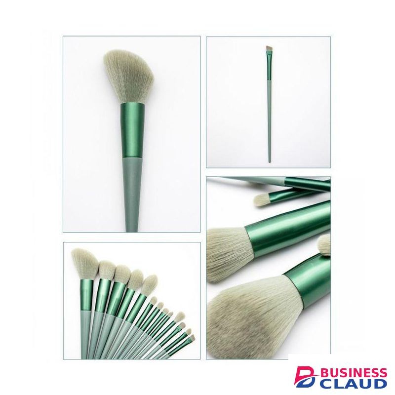 13pcs Makeup Brushes Set Eye Makeup Brushes Dark Green