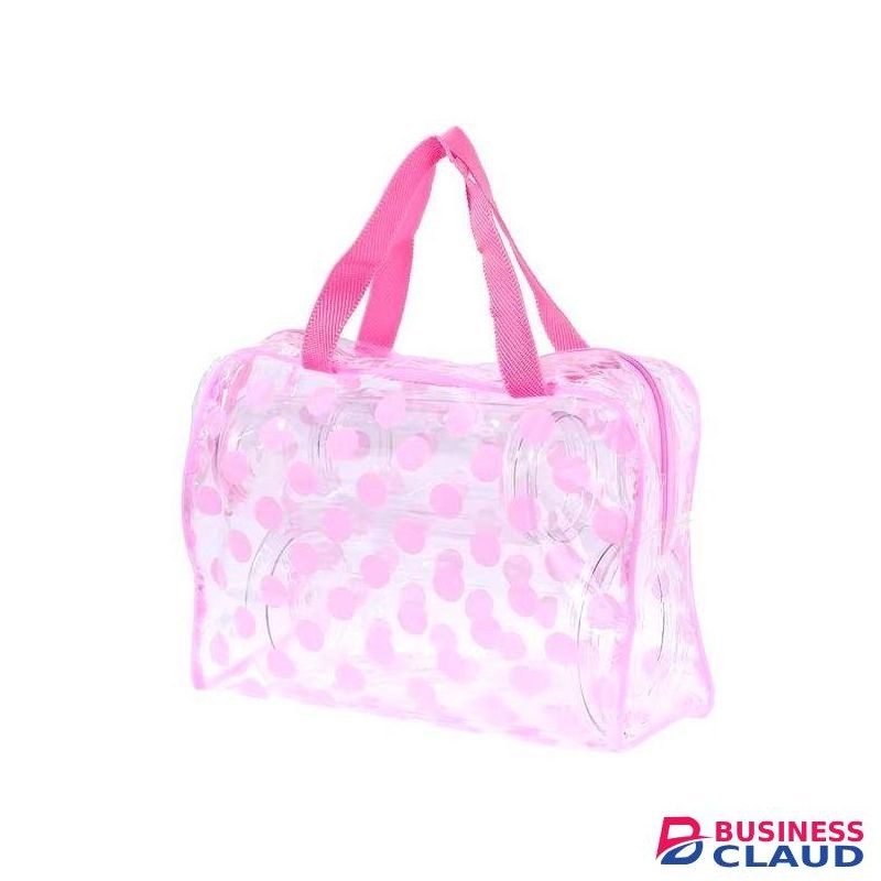 Dot Women Transparent PVC Cosmetic Bags Swimming Bags Waterproof Necesser Wash Toiletry Tote Bag Makeup Pouch Case