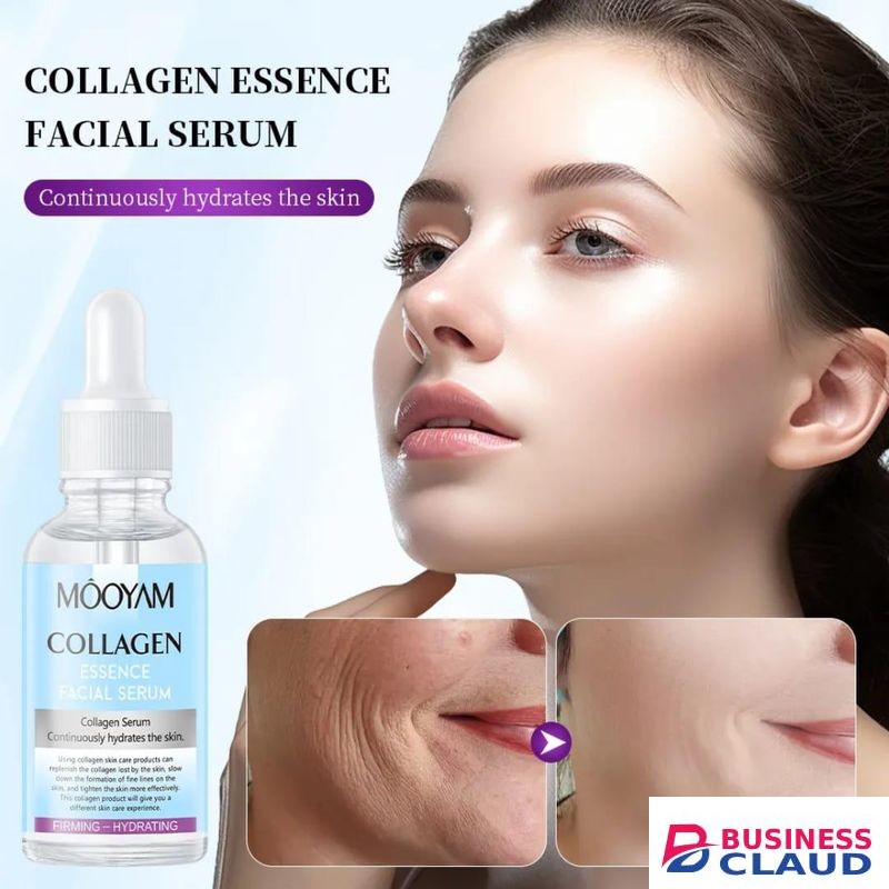 MOOYAM COLLAGEN ESSENCE FACIAL SERUM HYDRATING AND MOISTURIZING BEAUTY SERUM ANTI-WRINKLE , CLEARS FINE LINES REPAIRS DAAMAGED SIN