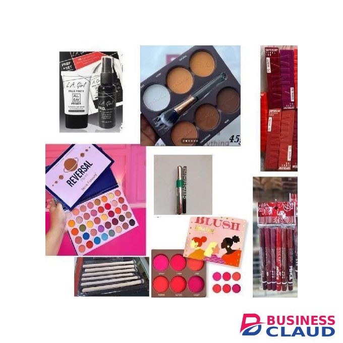 Makeup Kit's Set, Blush Palette, Eyeshadow Palette, Mascara Eyeliner, Eyeshadow Brushes Set, Contour Palette, Lip Liner, Setting Spray Set 3pcs Lipstick