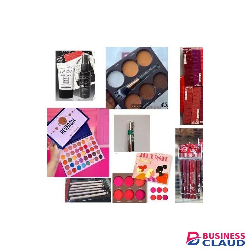 Makeup Kit's Set, Blush Palette, Eyeshadow Palette, Mascara Eyeliner, Eyeshadow Brushes Set, Contour Palette, Lip Liner, Setting Spray Set 3pcs Lipstick