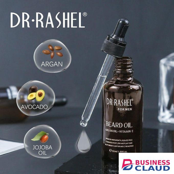 DR RASHEL BEARD GROWTH WITH ARGAN OIL +VITAMIN E FOR A LONG AND THICK BEARD