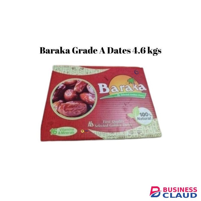 Baraka Organic Natural Dates 4.6 kgs - Grade A Premium Quality Dates - Ramadhan Iftar Date