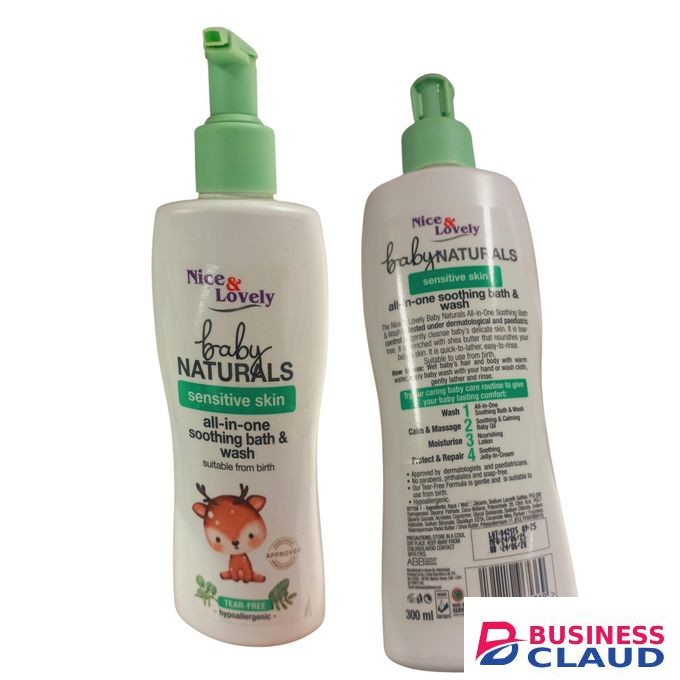 Nice &Lovely All in One Baby Bath &Wash-1pc *300ml