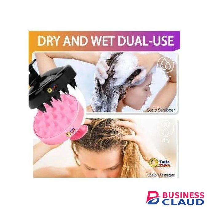 Shampoo Brush Head Scrubber Handheld Soft Scalp Massager Brush Silicone Shampoo Brush Hair Scalp Massager