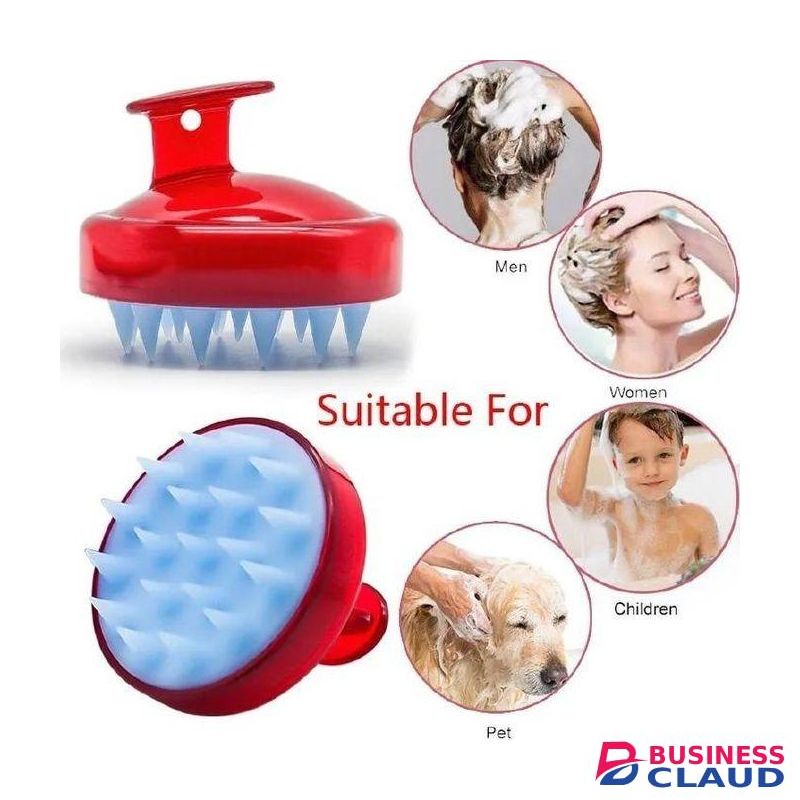 Shampoo Brush Head Scrubber Handheld Soft Scalp Massager Brush Silicone Shampoo Brush Hair Scalp Massager