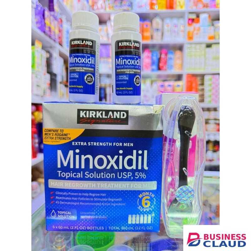 2 in 1 HAIR GROWTH SET: Minoxidil solution + Dermaroller