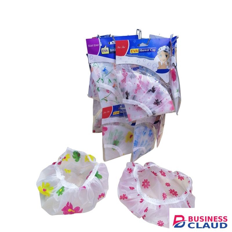 12 pcs waterproof shower cap dustproof and oil fume cap nursing mask makeup cap multicolour