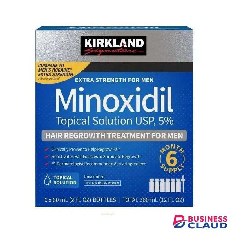Kirkland Minoxidil Minoxidil 5% + Dermaroller 0.5mm Beard / Hair Growth Kit ,treat Hair Loss +baldness +regrow Beards+ Hairline ,anti Hairloss Kit For Faster Results