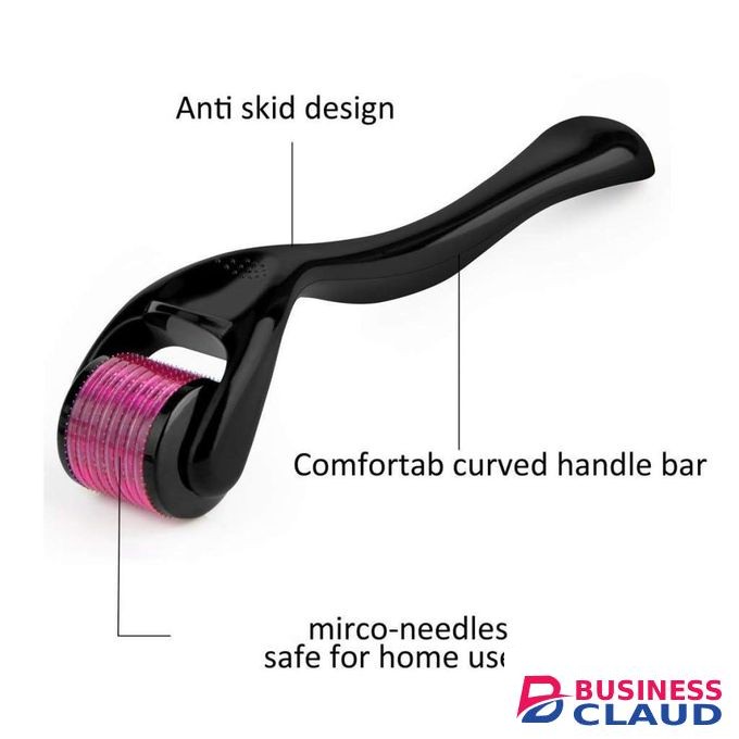 Derma Roller Hair Roller For Face And Body - 540 Stainless Steel Microneedles Professional Microneedling Roller For Anti-Aging, Wrinkles, Stretch Marks, Acne Scars, And Hair Growth (0.5mm)