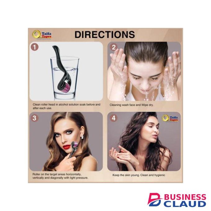 Derma Roller 0.5mm 1mm 1.5mm DERMAROLLER MICRO NEEDLE BEARD HAIR SKIN FACE WRINKLE & ANTI-AGING ROLLER