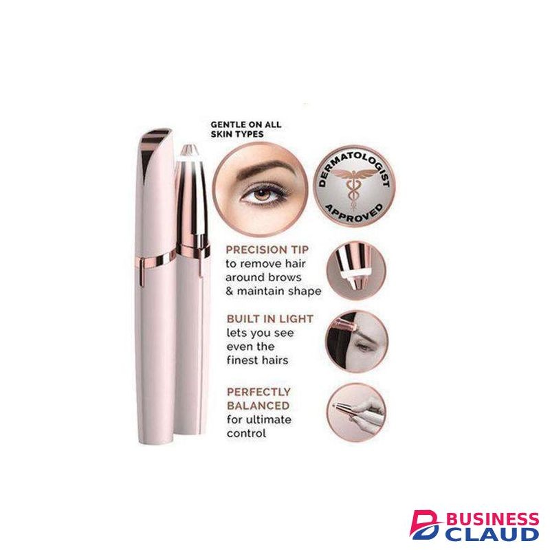Flawless Brows Electric Finishing Eyebrow Remover Shaver Painless Face Care Mini Hair Remover