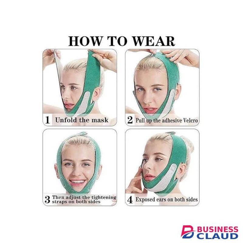 Double Chin Reducer Belt, V Shaped Lifting Mask, Anti-Wrinkle Face Contouring And Slimming Band For Men & Women, Facial Lift Slim Cheeks Lifting Reusable Belt Facial Anti Wrinkle Chin Strap Elastic