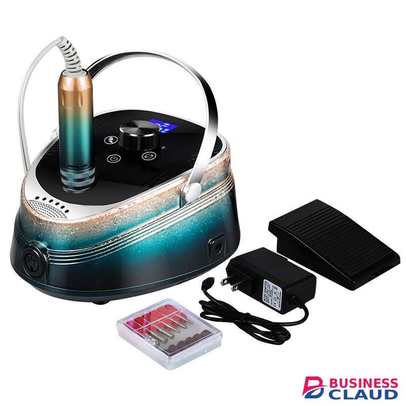 BLUEQUE BQ7300 35000 RPM Ice Flower Gradient Color Rechargeable Nail Polisher Low Noise Nail Polisher Brushless Polish Nails Professional Hand And Foot Nail Griding Machine