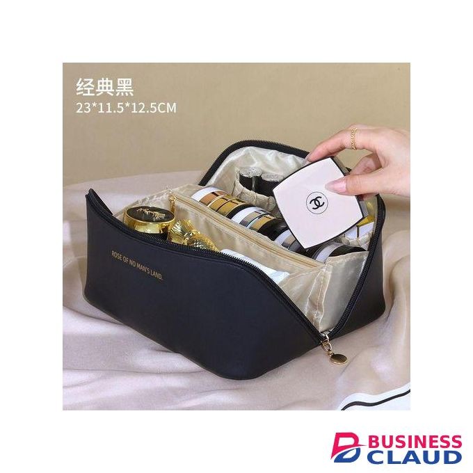 Multifunctional Waterproof large leather cosmetic bag/toilets/makeups travel bag