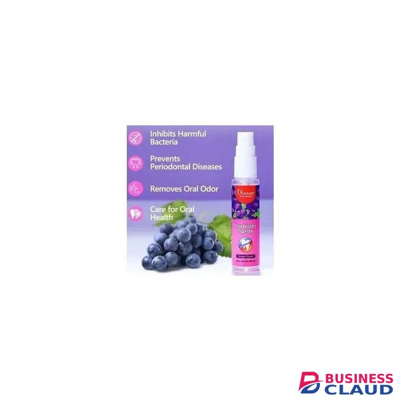 Disaar Probiotic Mouth Spray Fresh Breath Grape Flavor -20ml