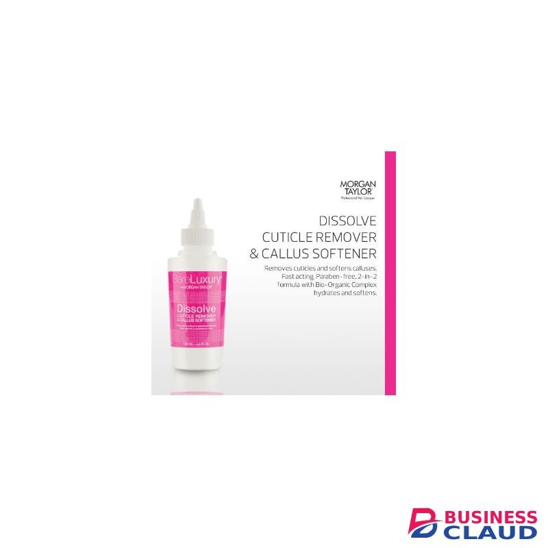 MORGAN TAYLOR BARELUXURY DISSOLVE CUTICLE REMOVER & CALLUS SOFTENER, 4.4 OZ.