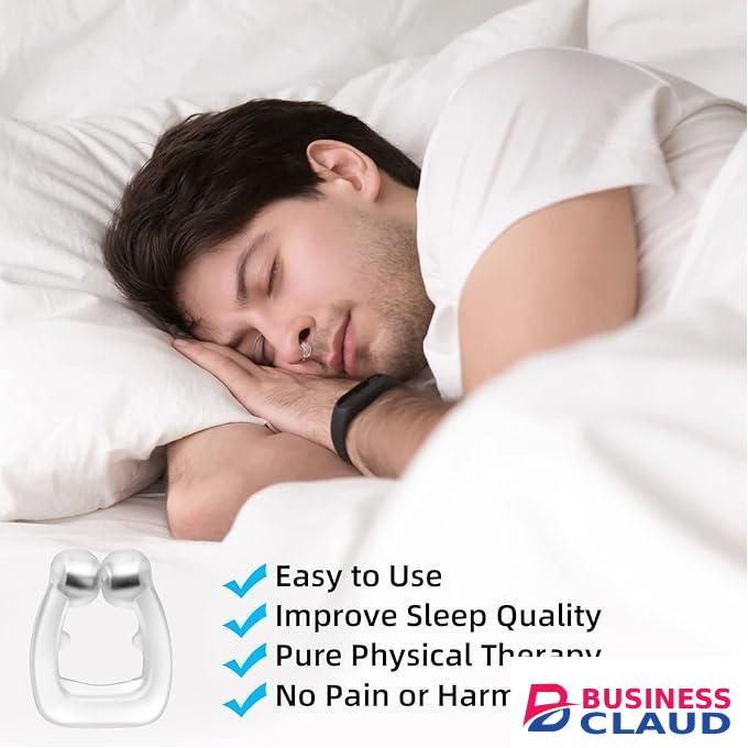 Anti Snoring Devices, Silicone Magnetic Anti Snoring Nose Clip, 4PCS Snore Stopper, Effective To Stop Snoring, Quieter Restful Sleep - 4 Pieces