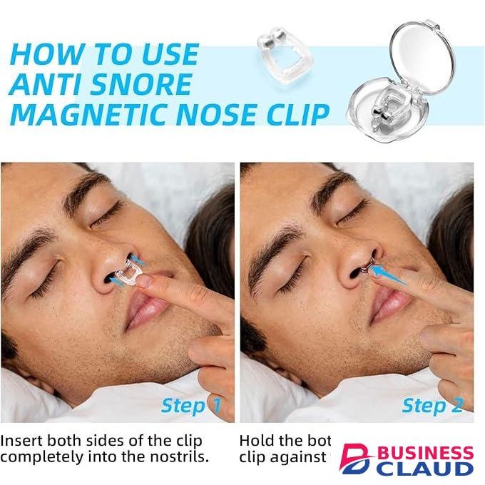 Anti Snoring Devices, Silicone Magnetic Anti Snoring Nose Clip, 4PCS Snore Stopper, Effective To Stop Snoring, Quieter Restful Sleep - 4 Pieces