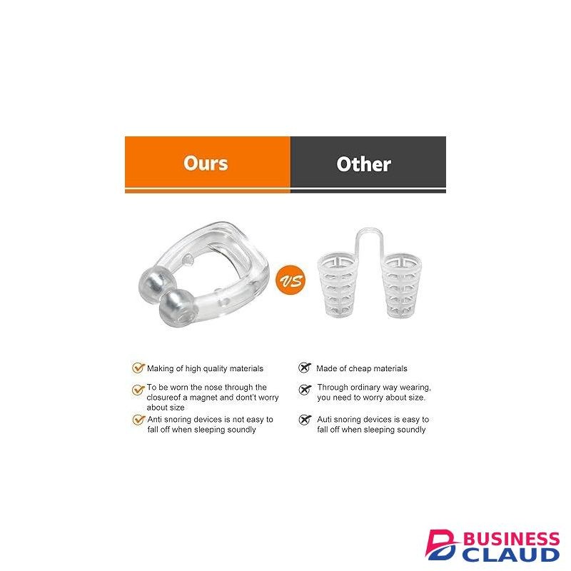 2 Pcs Anti Snoring Nose Clip Anti Snore Devices For Adult, Comfortable And Flexible Snore Stopper, Professional Mini Nasal Stopper Nose Clip Stop Snoring Aids Relieve Breathing And Sleep