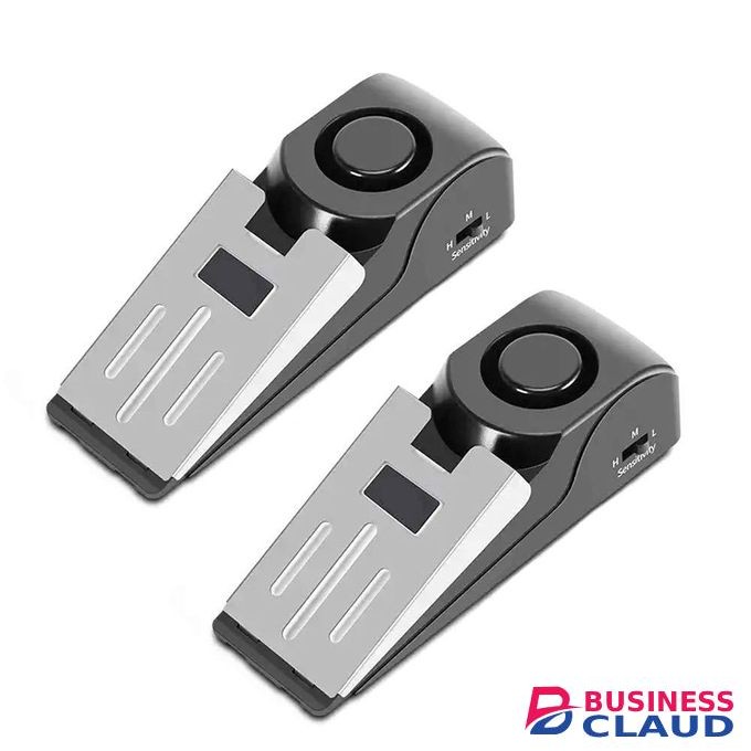 Door Stopper Alarm Security, Portable Door Wedge Stop, Door Jammer Security Devices Alarms for Home Travel Apartment or Dorm Office, Safety Tools Door Stop with 3 Levels Alarm