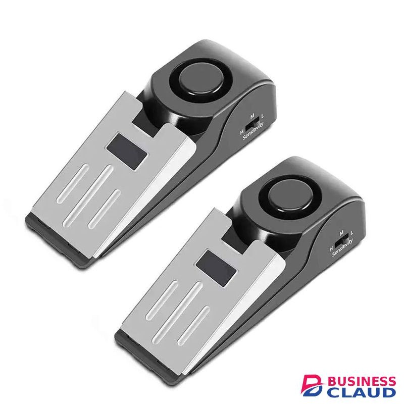 Door Stopper Alarm Security, Portable Door Wedge Stop, Door Jammer Security Devices Alarms for Home Travel Apartment or Dorm Office, Safety Tools Door Stop with 3 Levels Alarm