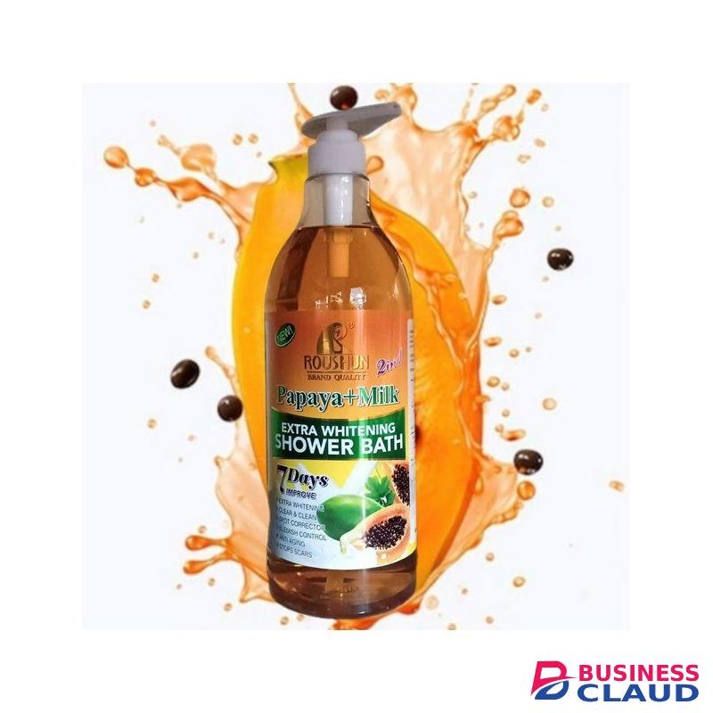Gluta Berry Roushun 2 in 1 Papaya + Milk Shower Bath