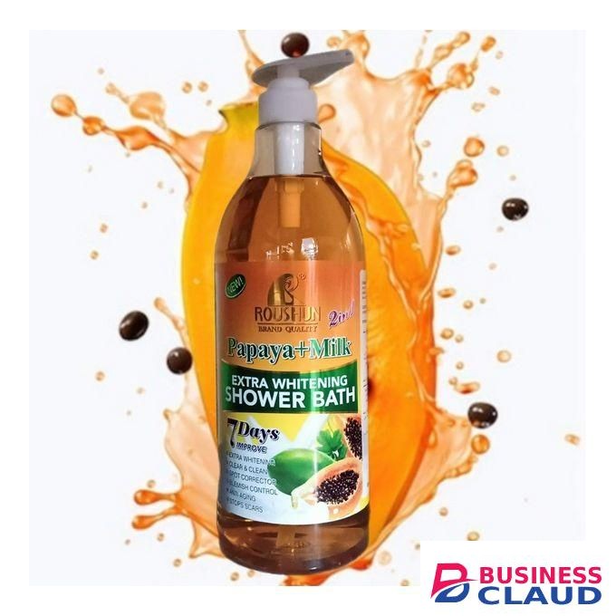 Gluta Berry Roushun 2 in 1 Papaya + Milk Shower Bath