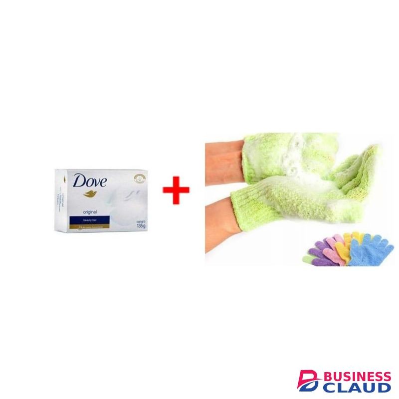 Dove Beauty Soap And Bathing Gloves