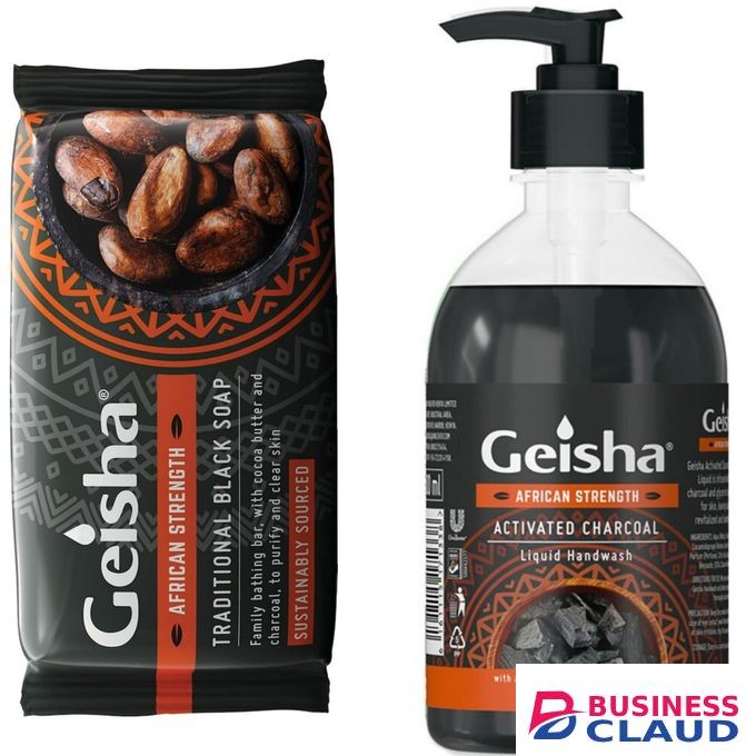 Bath Geisha African Strength Traditional Black Soap+ Activated Charcoal Liquid Handwash