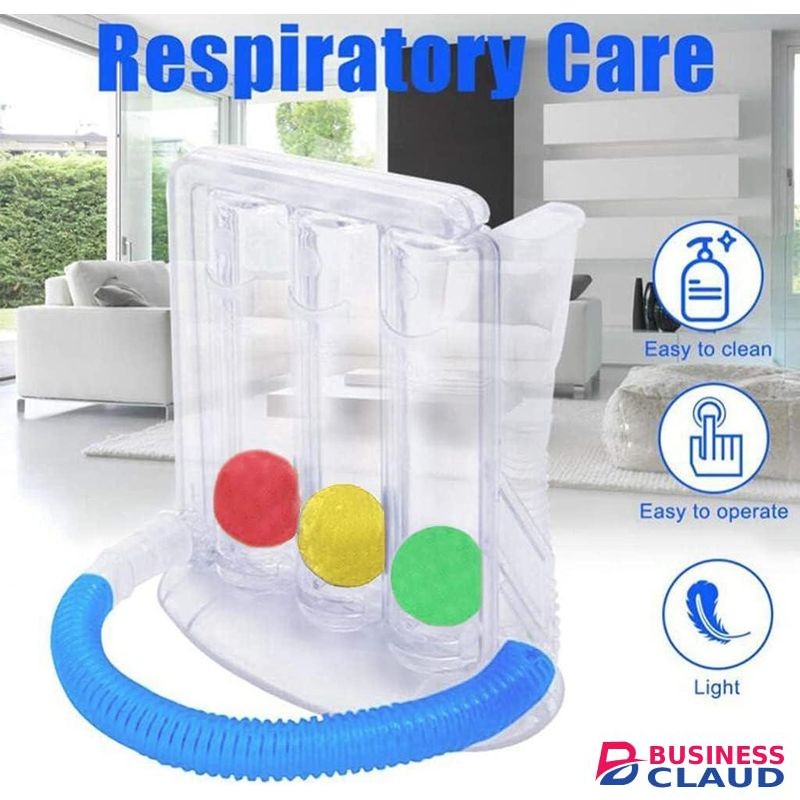 3-Ball Deep Breathing Trainer Capacity Training Device Incentives Spirometer Spirometry Breathing Exercises and Measure Deep Breathing Trainer