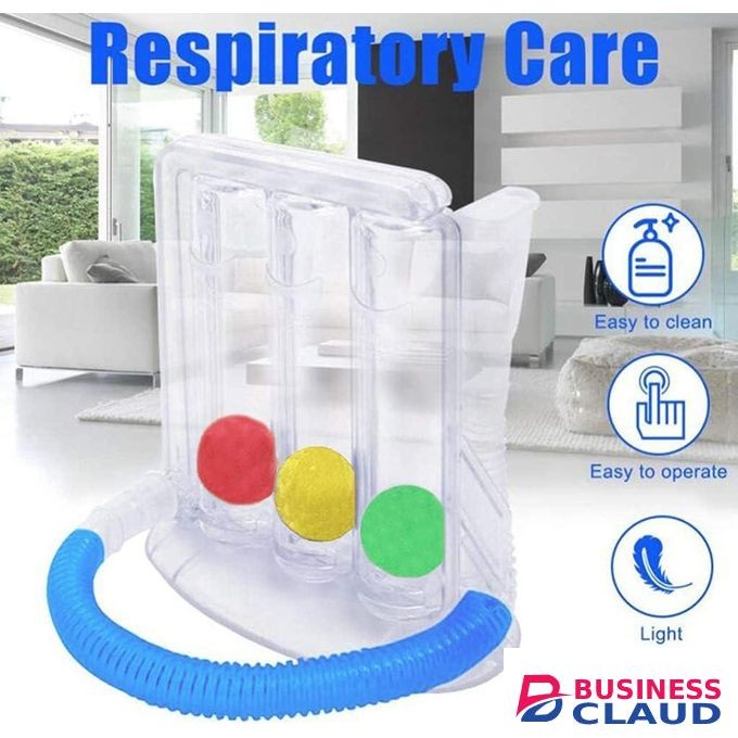 3-Ball Deep Breathing Trainer Capacity Training Device Incentives Spirometer Spirometry Breathing Exercises and Measure Deep Breathing Trainer