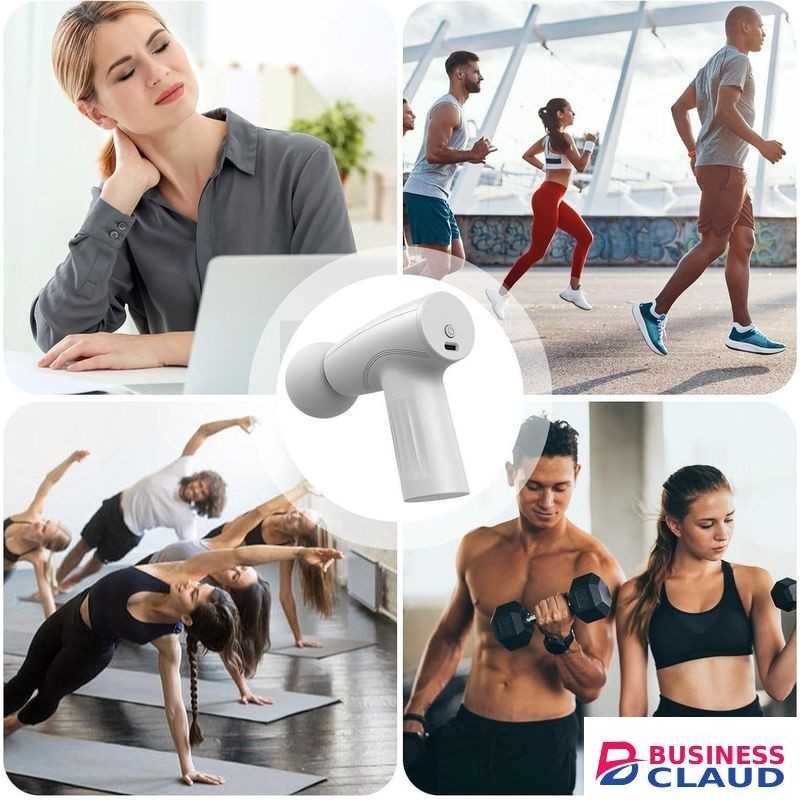 Muscle Massage Device Handheld Massager Whisper Quiet Ergonomic Grip Handle Massager Neck, Shoulders, Muscles, & Legs for Athletes