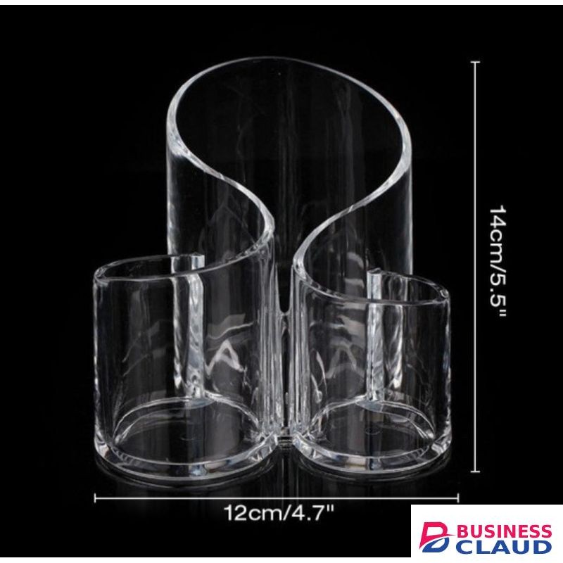 Multipurpose 3-Compartment Cosmetic Brush Organizer – Makeup Storage Holder