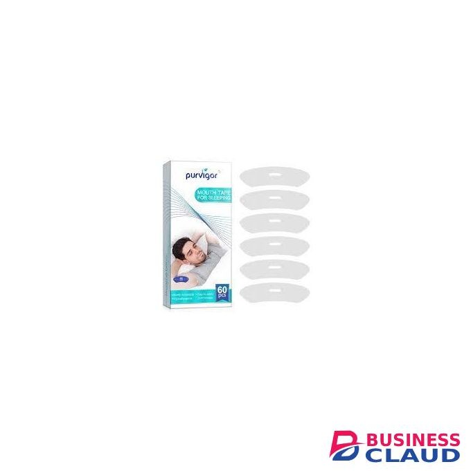 Purvigor Mouth Tape for Sleeping, Advanced Gentle Mouth Tape, Less Mouth Breathing, Anti Snoring Mouth Strips for Men Women, Stop Snoring Solution Device, Improved Nighttime Sleeping,60pcs,85mm