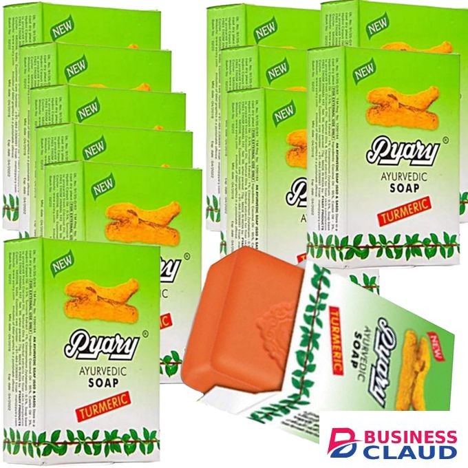 Pyary 12Pcs Ayurvedic Turmeric Soap