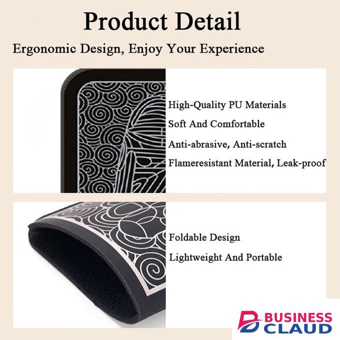 EMS Electric Foot Massager Mat - Acupoint Muscle Stimulator For Pain Relief, Circulation & Relaxation - Portable Foot Wellness Device For Tired Feet
