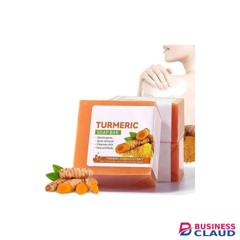 SADOER 3 Pieces Turmeric Face And Body Soap