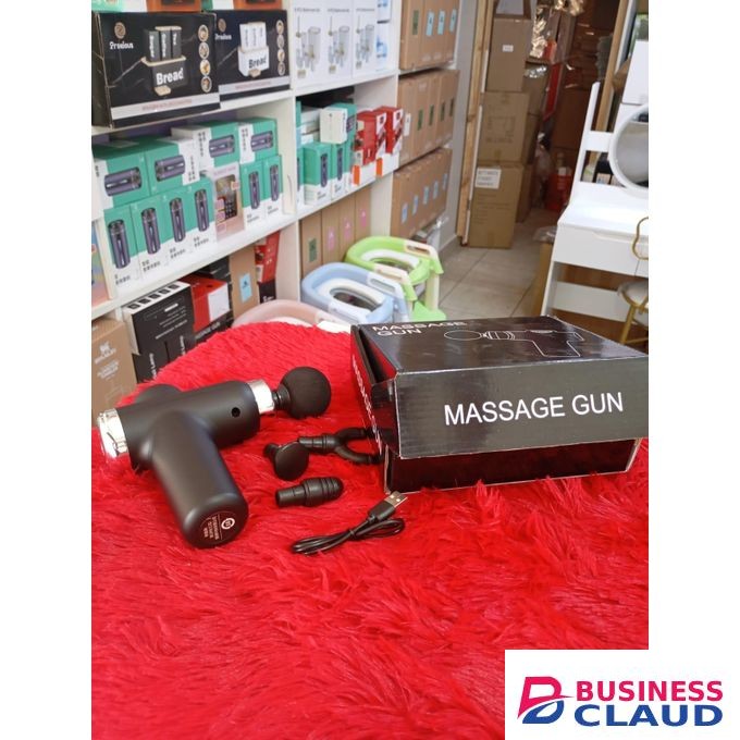 5 in 1 Portable Gun Massager Mini Wireless Facial and Muscle Relaxation Massage Device for Neck, Shoulder, Back, and Full Body Therapy, Ideal for Home, Gym, and Office Use, Enhances Blood Circulation and Exercise Performance