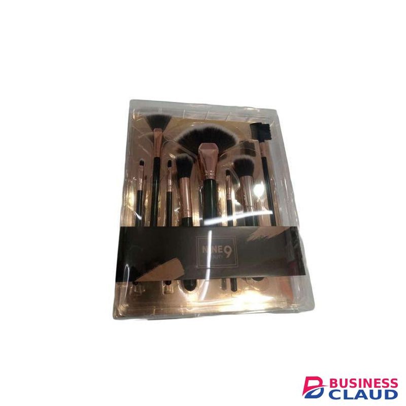 Nine9 Beauty Makeup Brush - 8Pcs - Black