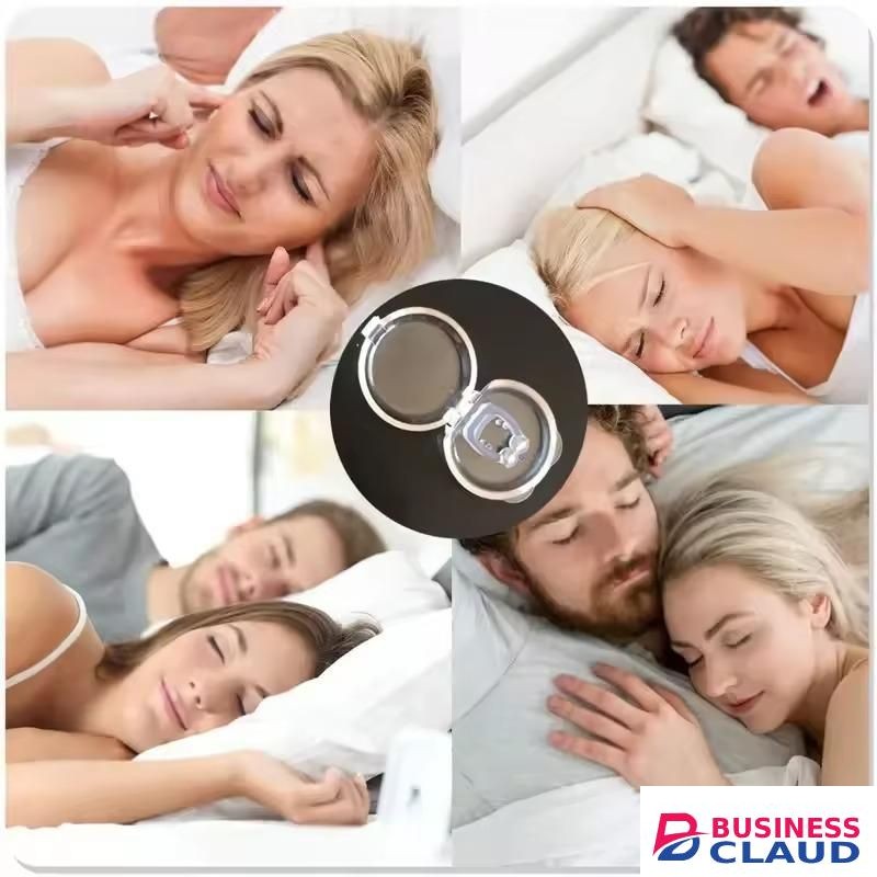 Anti Snore Device Stops Snoring Sleep Apnea Nose Clip Silicone Magnetic Sleep Sleeping Aid For Adults And Kids Stopper Ring Nasal Dilator Easy Breathe Silent Sleep