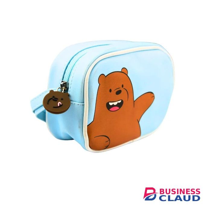 Miniso We Bare Bears Seaside Music Festival Cosmetic Bag(Blue)