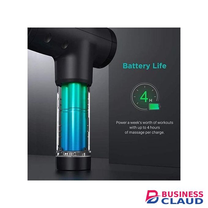 6 Speed Massage Gun, Cordless Handheld Deep Muscle Massager, Rechargeable Percussion Device