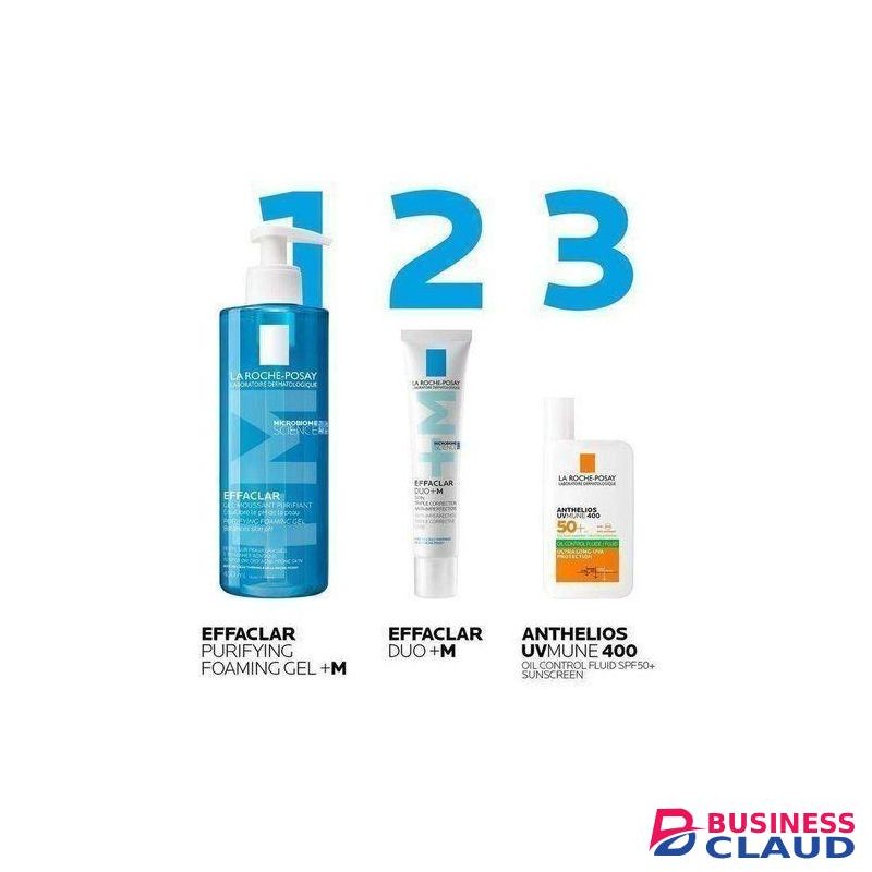 Beauty combo Acne Control 3-Step Kit – Effaclar Cleanser, Effaclar Duo+M, and Oil control