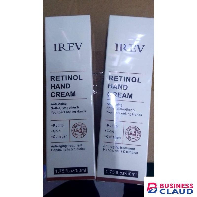 IREV hand cream, retinol hand treatment