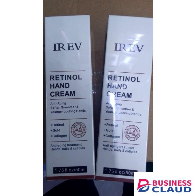 IREV hand cream, retinol hand treatment