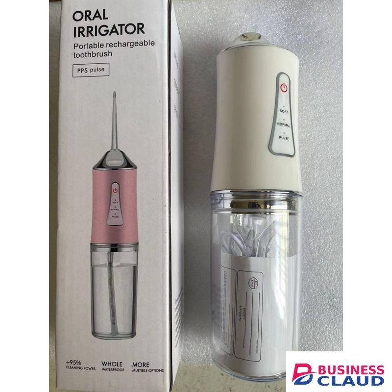 4 Nozzles Dental Water Jet Oral Irrigator Teeth Cleaner High Power Flosser for Braces and Deep Oral Hygiene, 3 Modes for Effective Plaque Removal and Gum Health