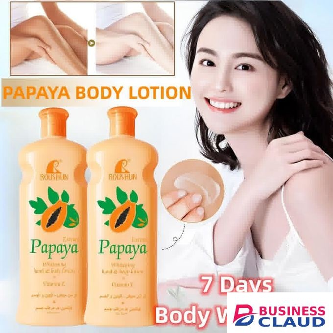 Roushun Papaya Hand / Body Brightening Lotion with Vitamin E.