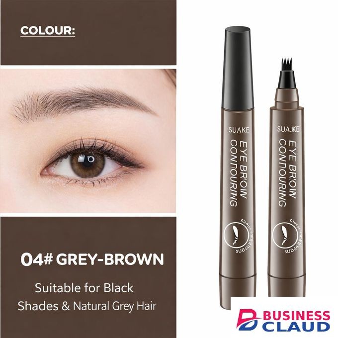 4 Tip Microblading Tattoo Eyebrow Pencil Brown Tattoo Pen Paint Makeup Eyebrows Waterproof Grey Brown